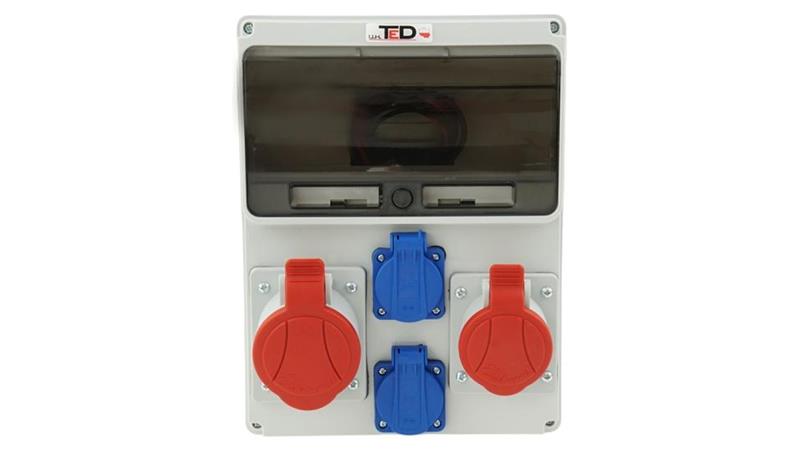 Rozdzielnica Budowlana 11M PERLIT 32A/5P + 16A/5P + 2Gs 230V 04.140-67100