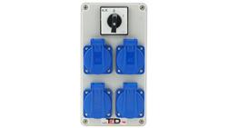 Rozdzielnica budowlana BIWAK 4Gs 230V + wył 0-1 02.024-67102