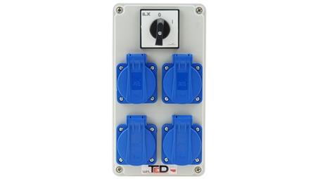 Rozdzielnica budowlana BIWAK 4Gs 230V + wył 0-1 02.024-67102