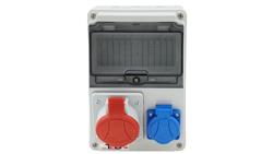 Rozdzielnica budowlana Mak 7M 16A/5P + Gs 230V 02.062-67124