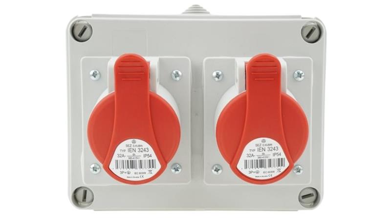 Rozdzielnica budowlana RS-05 2x32A/4P 400V 05.012-67117