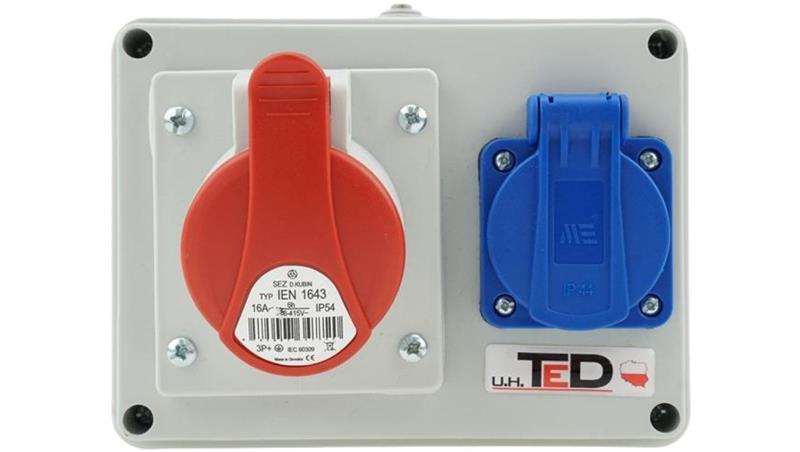 Rozdzielnica budowlana RS-06 16A/4P + Gs 230V 06.164-67123
