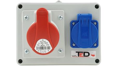 Rozdzielnica budowlana RS-06 16A/4P + Gs 230V 06.164-67123
