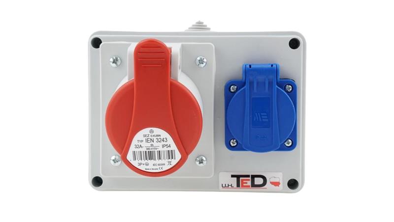 Rozdzielnica budowlana RS-06 32A/4P + Gs 230V 06.324-67104