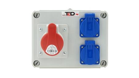 Rozdzielnica budowlana RS-07 16A/4P + 2Gs 230V 07.164-67118