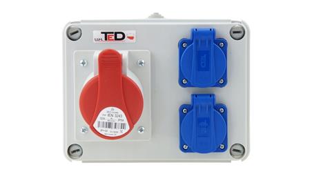 Rozdzielnica budowlana RS-07 32A/4P + 2Gs 230V 07.324-67120