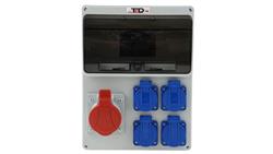 Rozdzielnica budowlana 11M PERLIT 16A/5P + 4Gs 230V 04.149-66106