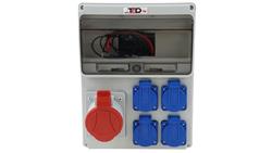 Rozdzielnica budowlana 11M PERLIT 32A/5P + 4Gs 230V 04.150-67108