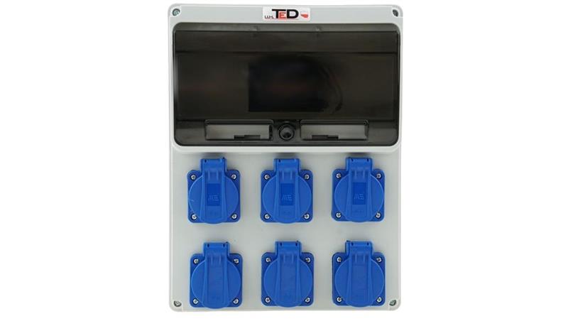 Rozdzielnica budowlana 11M PERLIT 6Gs 230V 04.151-67112