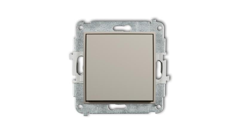 MINI Mechanizm łącznika zwiernego, jednobiegunowego (jeden klawisz bez piktogramu) taupe 60MWP-4.1-31284