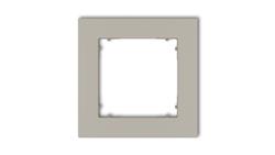 MINI Ramka uniwersalna pojedyncza kwadratowa z tworzywa taupe 60MR-1-38969