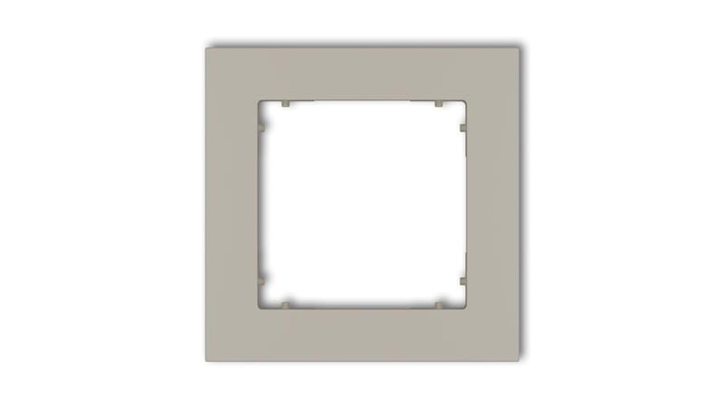 MINI Ramka uniwersalna pojedyncza kwadratowa z tworzywa taupe 60MR-1-38969 MINI Ramka uniwersalna pojedyncza kwadratowa z tworzywa taupe 60MR-1-38969
