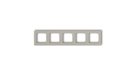 MINI Ramka uniwersalna pięciokrotna kwadratowa z tworzywa taupe 60MR-5-38982
