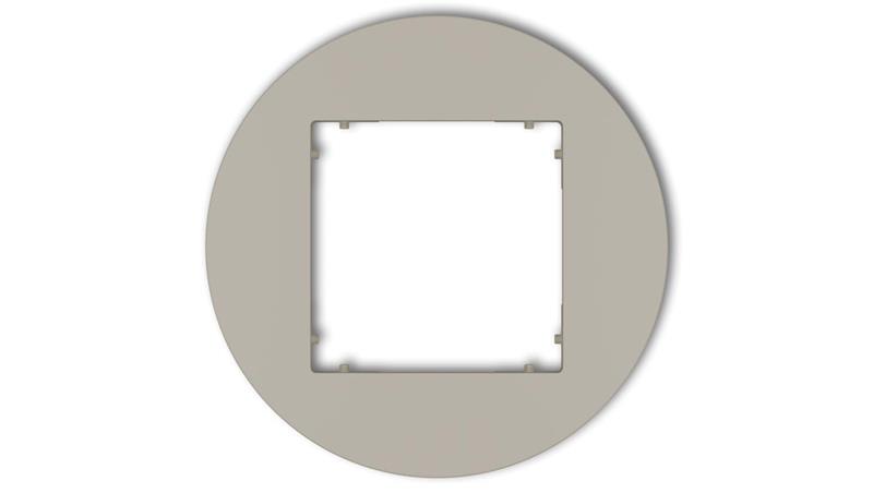 MINI Ramka uniwersalna pojedyncza okrągła z tworzywa taupe 60MRTO-1-38981