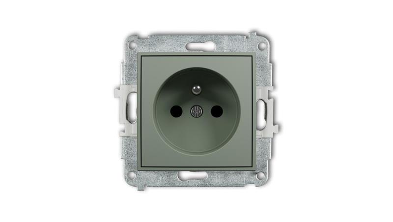 MINI Mechanizm gniazda pojedynczego z uziemieniem 2P+Z (przesłony torów prądowych) szałwiowy 61MGP-1zp-44886 MINI Mechanizm gniazda pojedynczego z uziemieniem 2P+Z (przesłony torów prądowych) szałwiowy 61MGP-1zp-44886