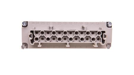 Wklad złącza 24P+PE żeński 16A 500V EPIC H-BE 24 BS 10197100-30217