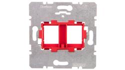 Berker R.1/R.3 Płytka nośna z czerwonym elem.mocujacym podwójna 454101-42131