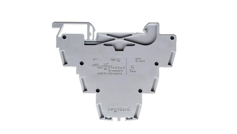 Złączka szynowa 3-piętrowa 2,5mm2 szara Viking 037151-74374