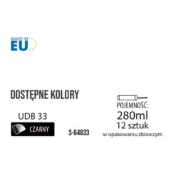 Uszczelniacz dekarski bitumiczny czarny UDB 33 Stalco Perfect Uszczelniacz dekarski bitumiczny czarny UDB 33 Stalco Perfect