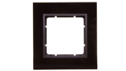 Berker B7 GLAS Ramka pojedyncza pozioma/ pionowa szklana antracytowa 10116616-36695
