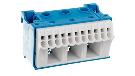 Blok samozacisków 63A QC niebieski 14 przyłączy 33x60x34mm KN14N-64171