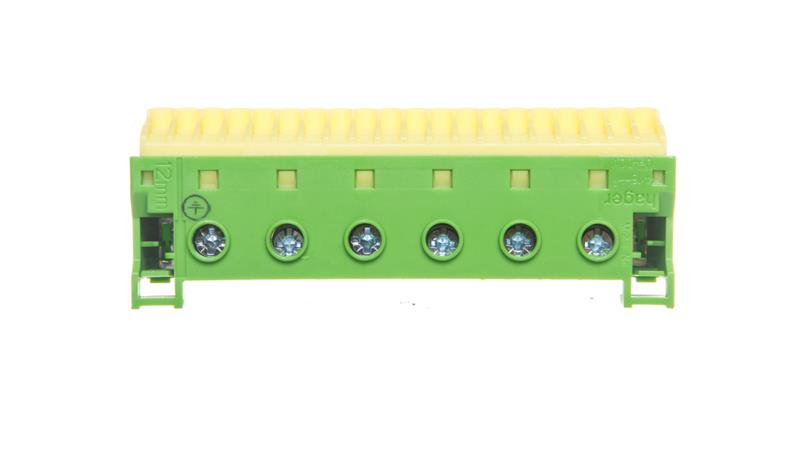 Blok samozacisków 63A QC zielony 26 przyłączy 33x105x105mm KN26E-64177