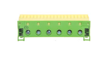 Blok samozacisków 63A QC zielony 26 przyłączy 33x105x105mm KN26E-64177