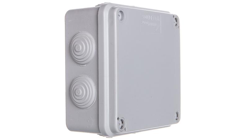 Puszka hermetyczna natynkowa 108x108x56mm IP44 szara PH-1A.3 28.13-74702