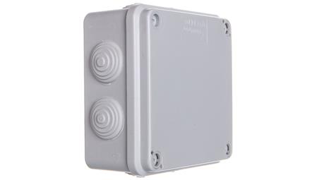Puszka hermetyczna natynkowa 108x108x56mm IP44 szara PH-1A.3 28.13-74702