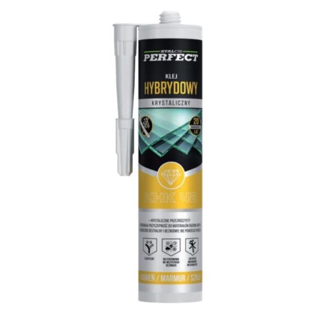 Klej hybrydowy krystaliczny KHK 42 290ml Stalco Perfect