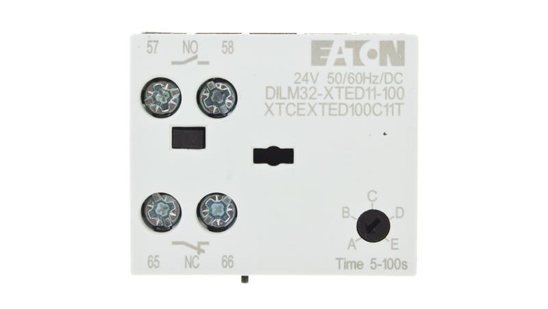 Elektroniczny moduł czasowy opoźnione odpodanie 0,05-100s 1Z 1R 24V AC/DC DILM32-XTED11-100(RA24) 104946-18609