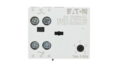 Elektroniczny moduł czasowy opoźnione odpodanie 0,05-100s 1Z 1R 24V AC/DC DILM32-XTED11-100(RA24) 104946-18609