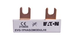 Szyna łączeniowa 1P 63A 10mm2 widełkowa EVG-1PHAS/2MODUL/HI 215655-26559