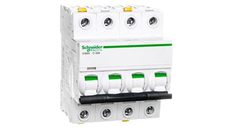 Wyłącznik nadprądowy 4P C 32A 10kA AC iC60H-C32-4 A9F07432-16800