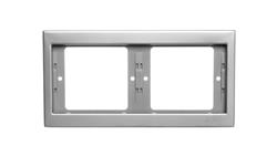 Berker K.5 Ramka podwójna pozioma stal szlachetna nierdzewna 13637004-36812