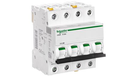 Wyłącznik nadprądowy 4P B 25A 6kA AC iC60N-B25-4 A9F03425-16793