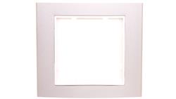 Berker B.3/B.7 Glas Ramka pojedyncza aluminium/śnieżnobiała 10113904-37664