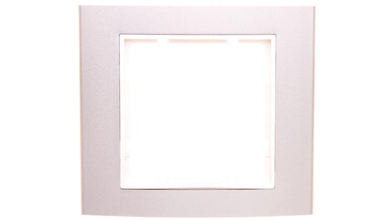Berker B.3/B.7 Glas Ramka pojedyncza aluminium/śnieżnobiała 10113904-37664 Berker B.3/B.7 Glas Ramka pojedyncza aluminium/śnieżnobiała 10113904-37664