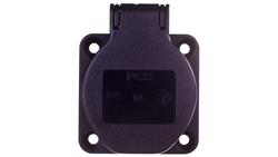 Gniazdo tablicowe 10/16A 2P+Z 230V czarne IP54 104-0ss-31711