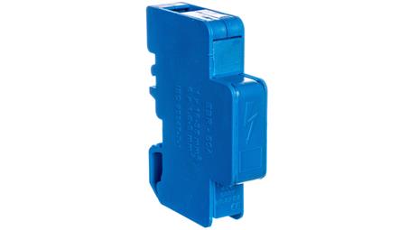 Blok rozdzielczy modułowy 1-biegunowy 60A we: 1x6-35mm2 wy: 6x2,5-6mm2 niebieski LBR60A 84326003-64161