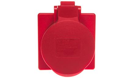 Gniazdo tablicowe 16A 5P 400V czerwone IP44 315-6f7rvx-31789