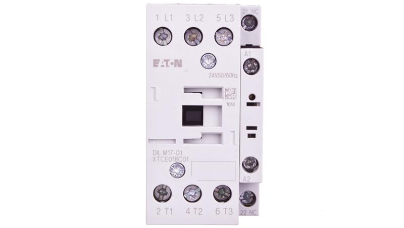 Stycznik mocy 17A 3P 24V AC 0Z 1R DILM17-01(24V50/60HZ) 277040-12271 Stycznik mocy 17A 3P 24V AC 0Z 1R DILM17-01(24V50/60HZ) 277040-12271