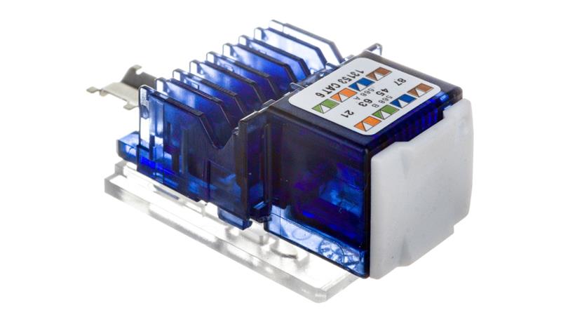 Moduł teleinformatyczny RJ45 kat.6 nieekranowany ASM-C6 6117341-34097 Moduł teleinformatyczny RJ45 kat.6 nieekranowany ASM-C6 6117341-34097