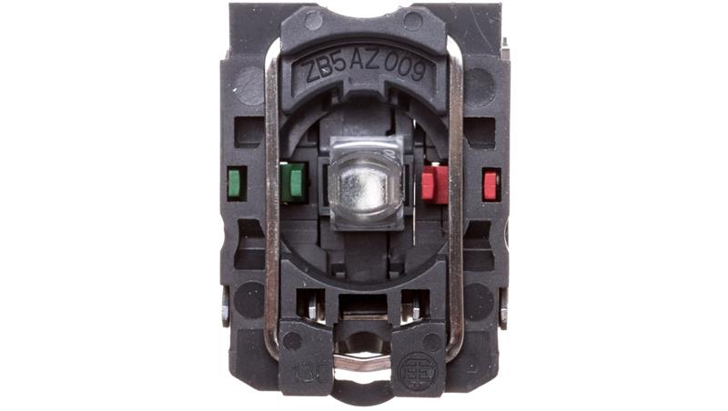 Przełącznik 2 położeniowy pokrętło 22mm zielony 1Z 1R bez samopowrotu z podświetleniem XB5AK123B5-4512