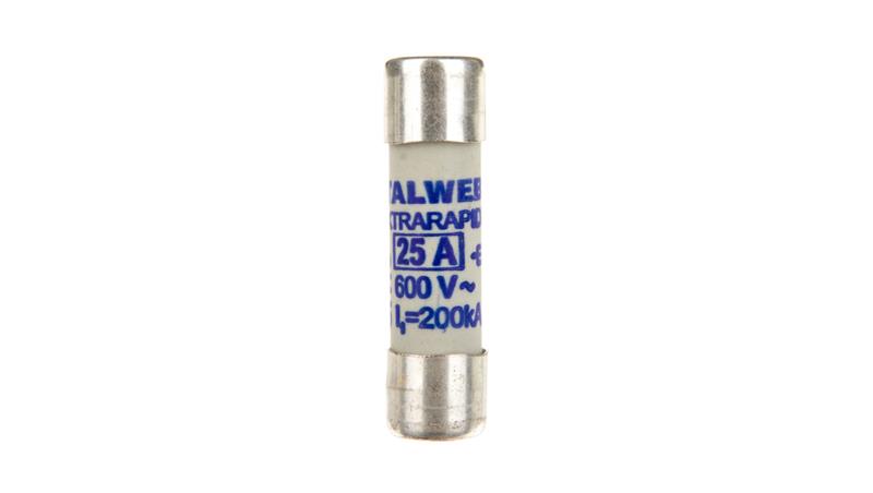 Wkładka bezpiecznikowa cylindryczna 10x38mm 25A aR 600V CH10UQ 002625013-8903 Wkładka bezpiecznikowa cylindryczna 10x38mm 25A aR 600V CH10UQ 002625013-8903