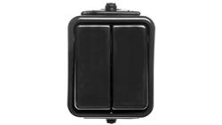 Cedar Łącznik świecznikowy hermetyczny10A IP44 czarny WNT500C05-33115