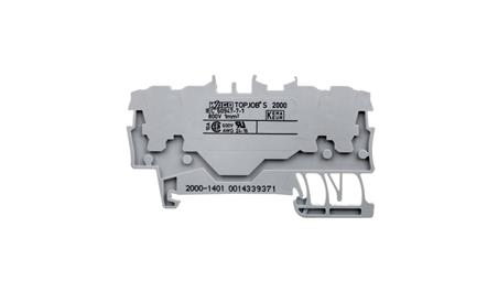 Złączka szynowa 4-przewodowa szara 2000-1401 TOPJOBS-74217