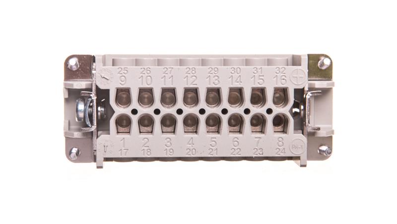 Wkład złącza 16P+PE żeński 16A 500V EPIC H-BE 16 BS 10195100-30212