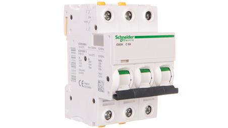 Wyłącznik nadprądowy 3P C 6A 10kA AC iC60H-C6-3 A9F07306-16667