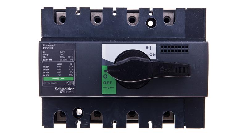 Rozłącznik izolacyjny 4P 100A INS100 28909-13614